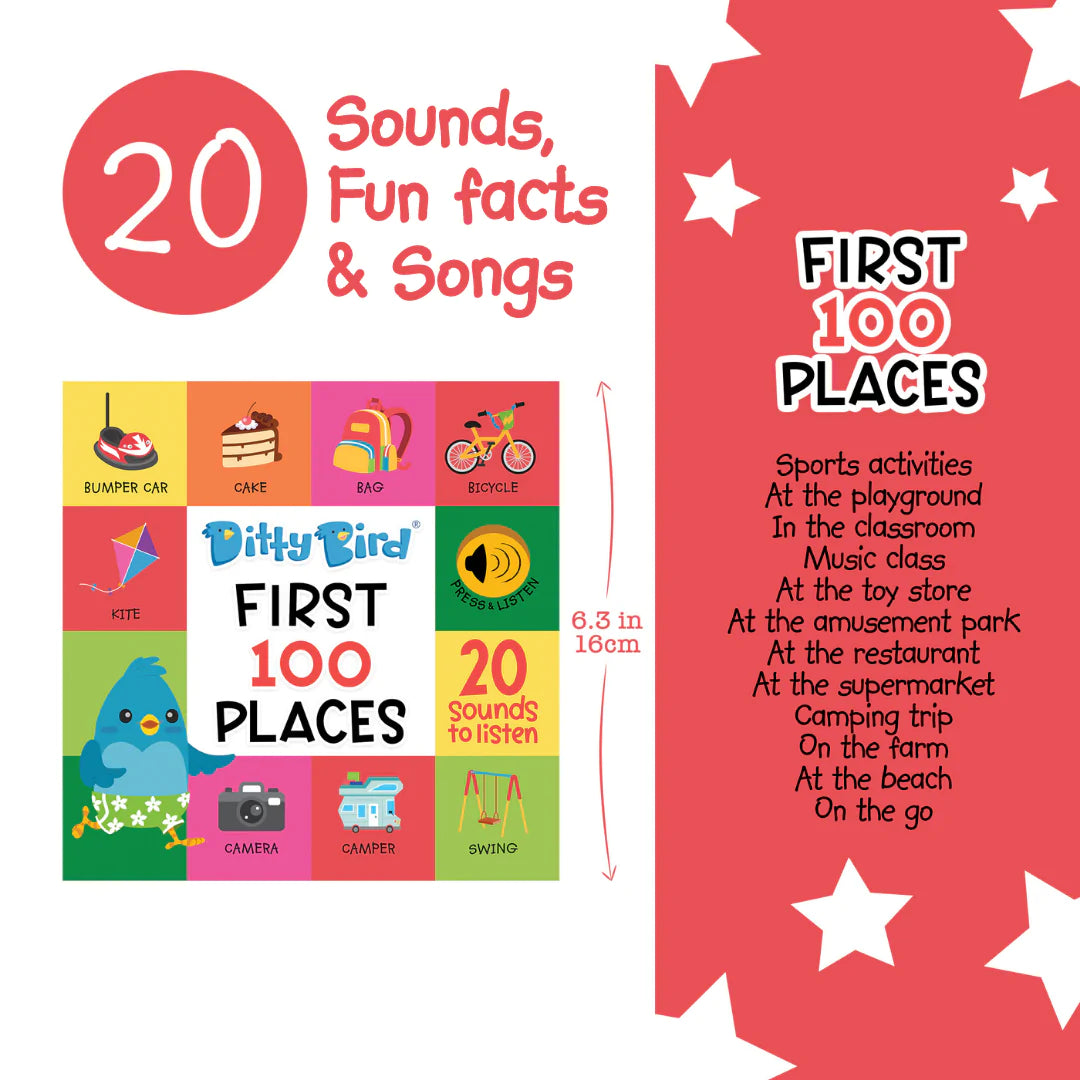 Ditty Bird Sound Book - First 100 Places
