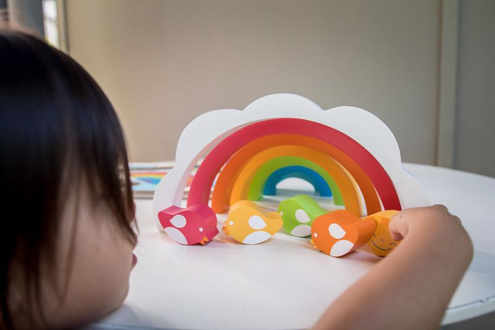 Wooden Puzzle - Large Sun and Rainbow