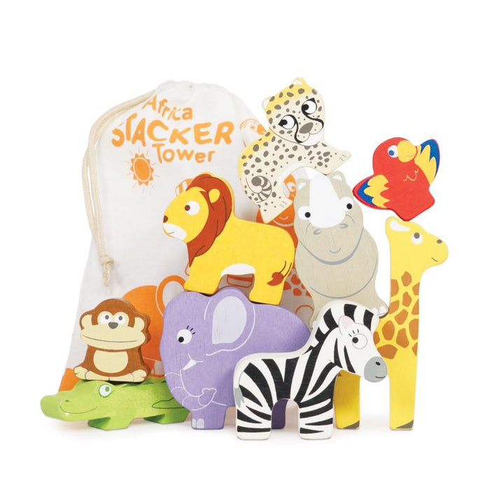 Stacking Animals & Bag | Africa