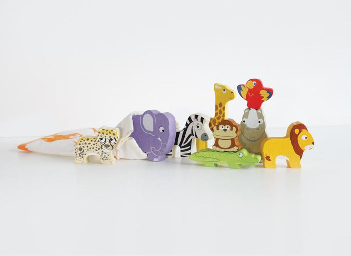 Stacking Animals & Bag | Africa