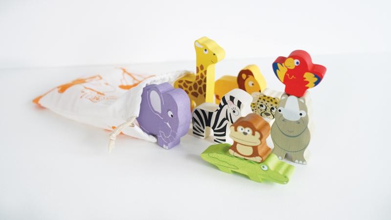 Stacking Animals & Bag | Africa