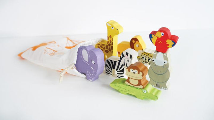 Stacking Animals & Bag | Africa