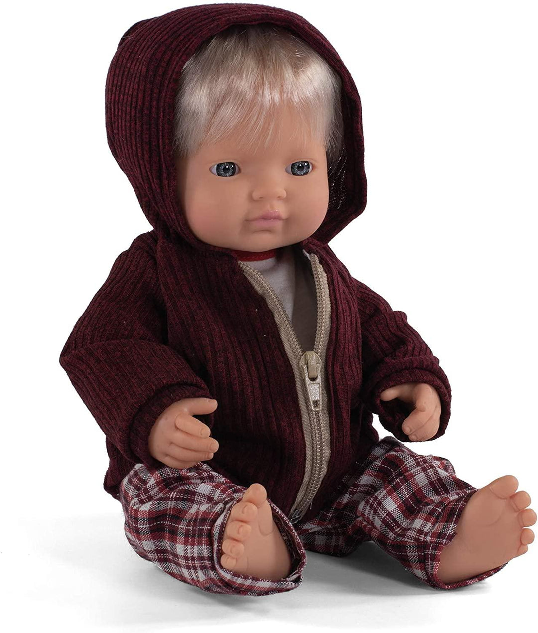 Miniland Doll - Caucasian Boy - Blonde Hair - 38cm