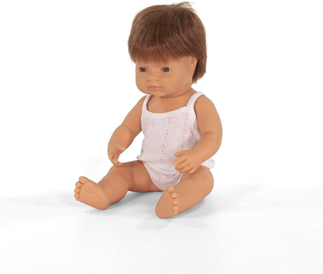 Miniland Doll - Caucasian Boy - Red Hair - 38cm