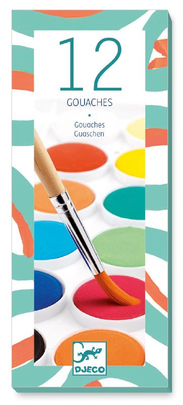 Gouache French Painting Kit - 12 Colours