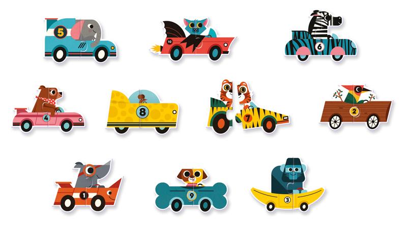 Duo Puzzle - Racing Cars