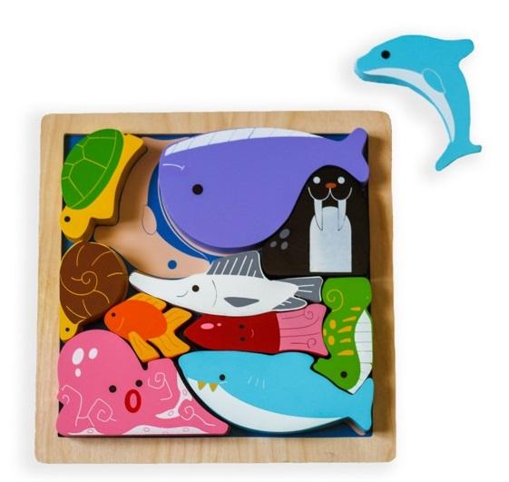 Wooden Puzzle - Chunky Sea Creatures