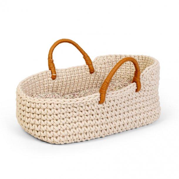 Dolls Basket - Knitted - 35cm