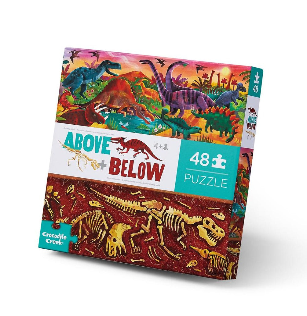 Above and Below Puzzle - Dinosaur