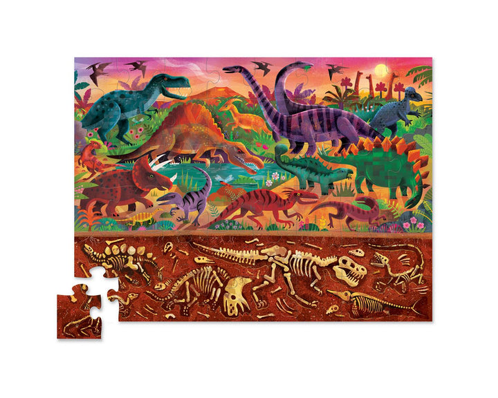 Above and Below Puzzle - Dinosaur