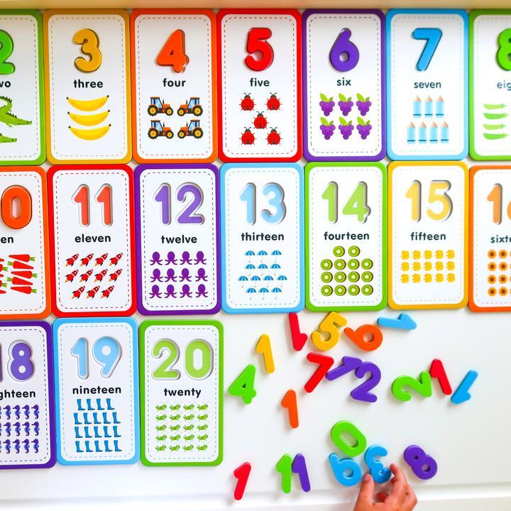 123 Flashcards & Magnetic Foam Numbers