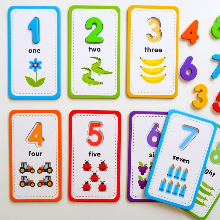 123 Flashcards & Magnetic Foam Numbers