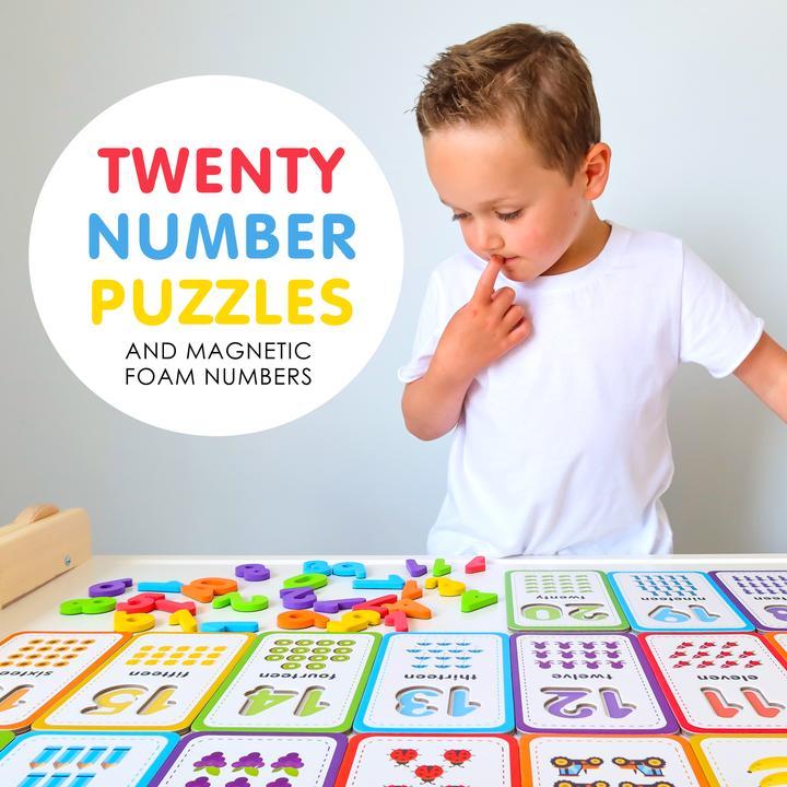 123 Flashcards & Magnetic Foam Numbers