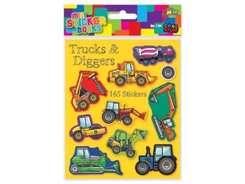 Mini Sticker Book - Trucks & Diggers