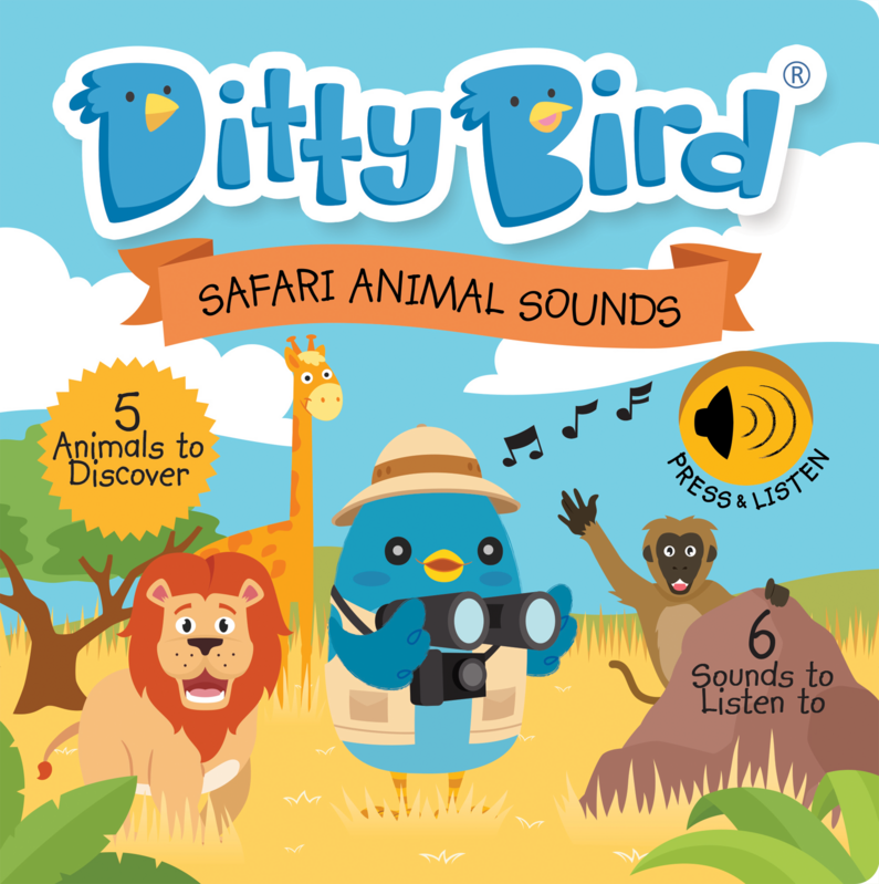 Ditty Bird Sound Book - Safari Animal Sounds