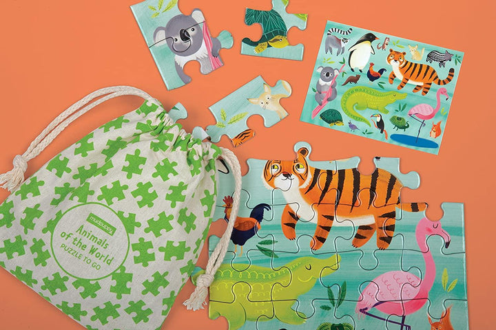To Go Puzzle - Animals of the World