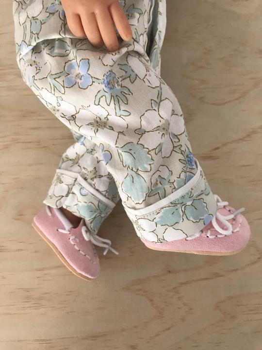 38cm Shoes - Mocassins Pale Pink