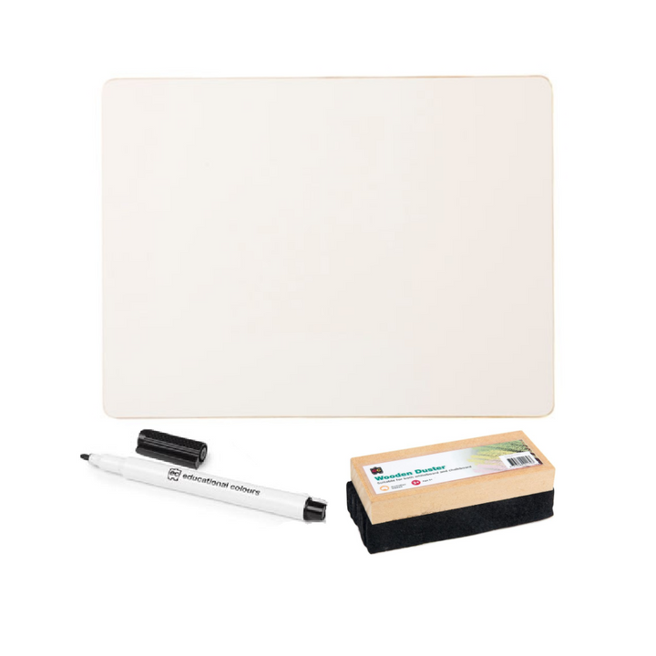 School Whiteboard, Marker & Duster Set