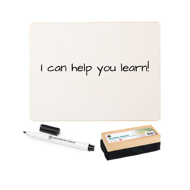 School Whiteboard, Marker & Duster Set
