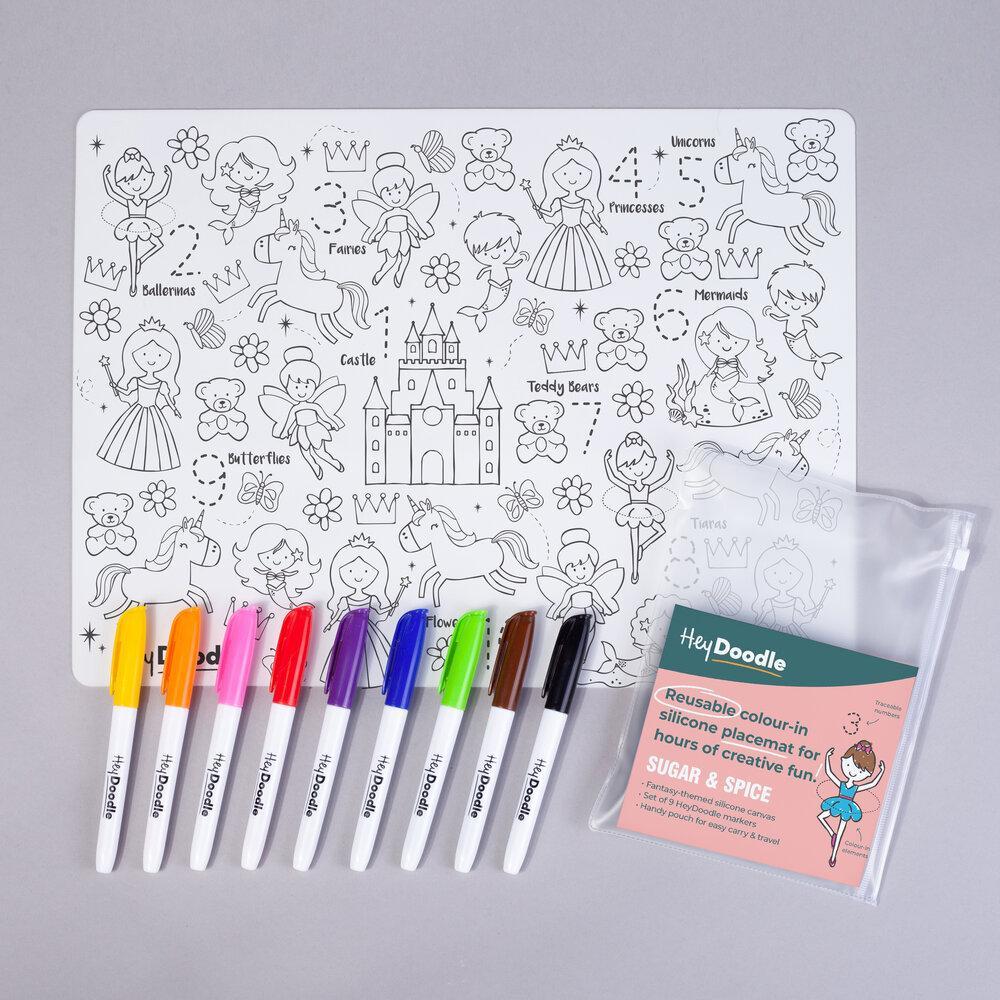 Reusable Colour-in Placemat - Sugar and Spice