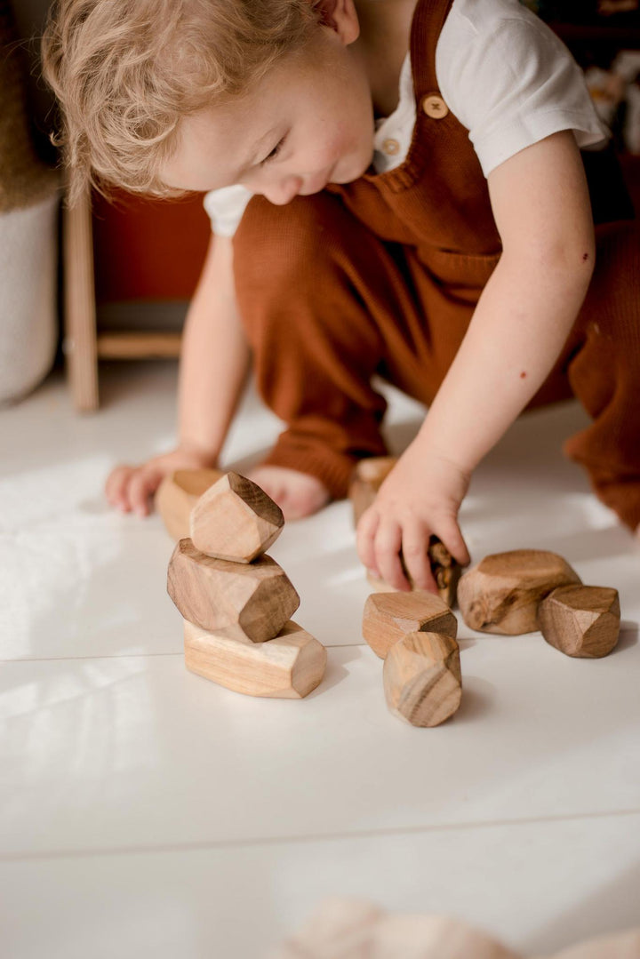 Two Tone Wooden Gems
