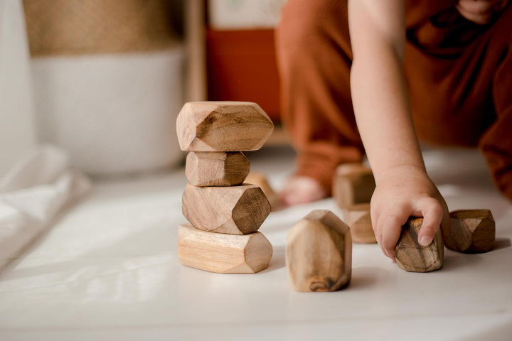 Two Tone Wooden Gems