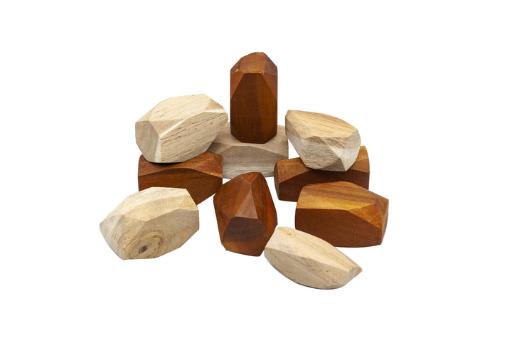 Two Tone Wooden Gems