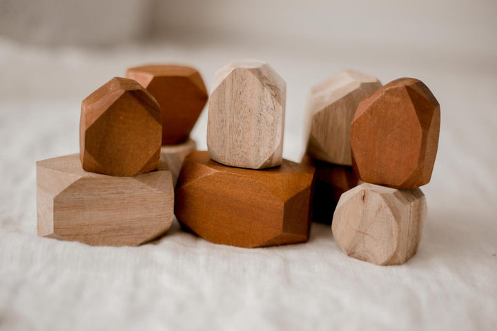 Two Tone Wooden Gems