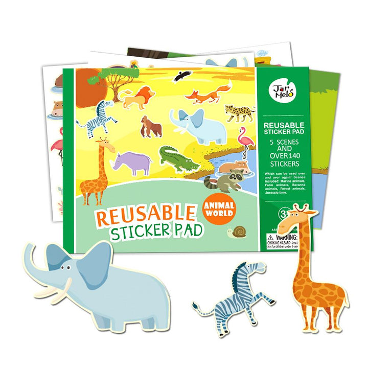 Reusable Sticker Pad - Animal World