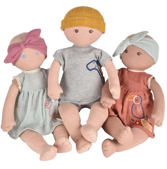 Organic Cotton Doll - Weighted - Baby Kaia