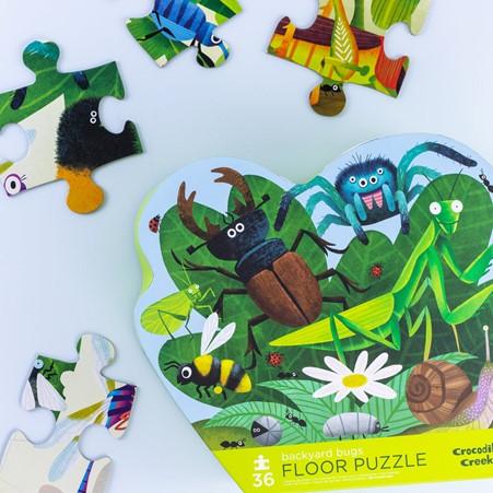 Floor Puzzle - Backyard Bugs