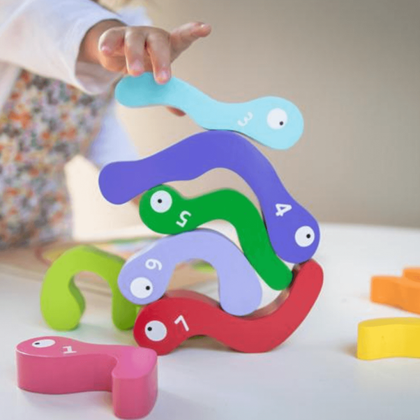 Wooden Puzzle - 123 Worm