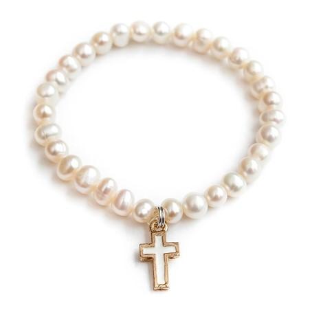 Pearl Bracelet - Cross