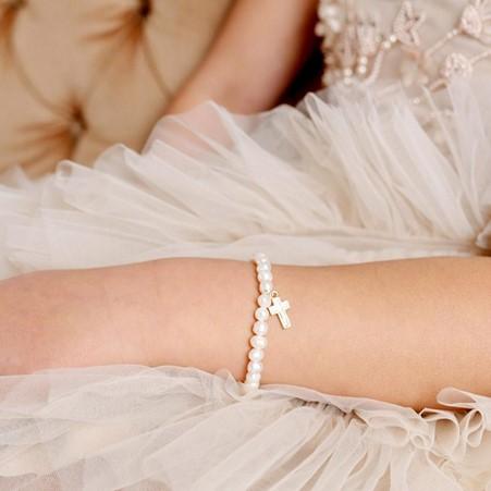 Pearl Bracelet - Cross