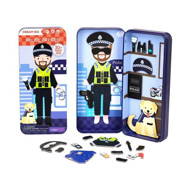 Magnetic Puzzle Tin - Police Officer