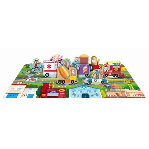 3D Puzzle and Book Set - Vehicles