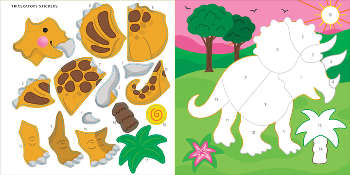 Colour By Sticker - Dinosaurs
