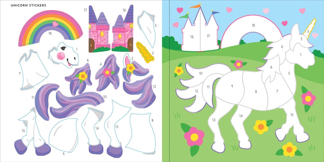 Colour By Sticker - Unicorns & More