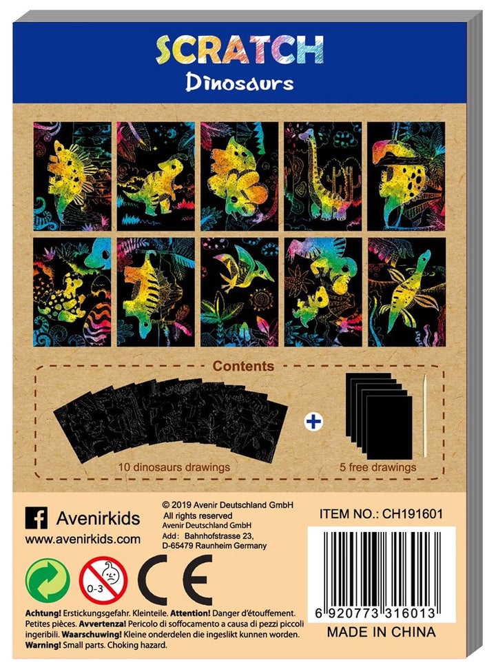 Mini Scratch Book - Dinosaurs