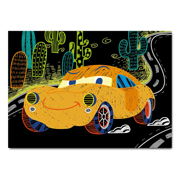 Mini Scratch Book - Cars