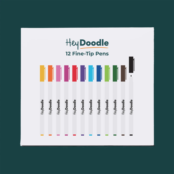 Hey Doodle Fine-Tip Pens 12