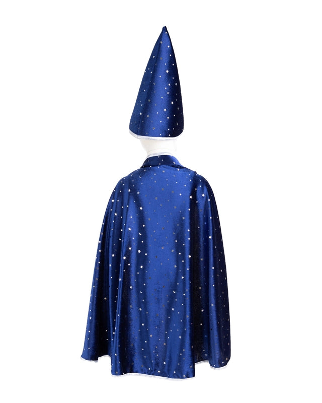 Dressup - Cape - Wizard - Blue & Silver Sparkle