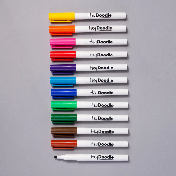 Hey Doodle Fine-Tip Pens 12