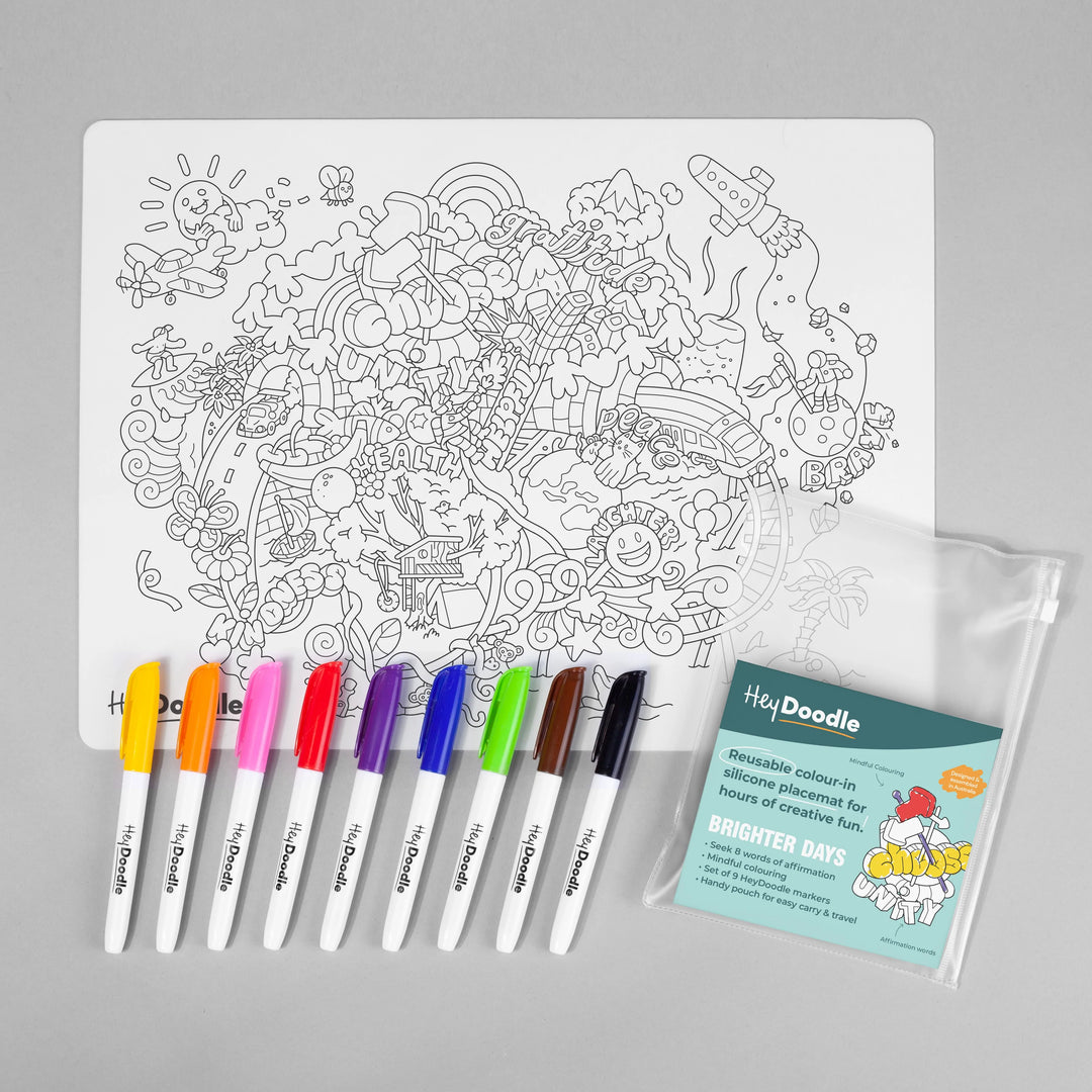 Reusable Colour-in Placemat Brighter Days