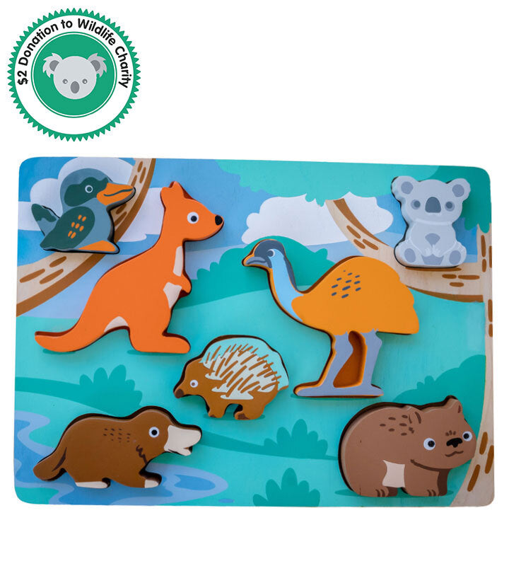 Wooden Puzzle - Australian Animals