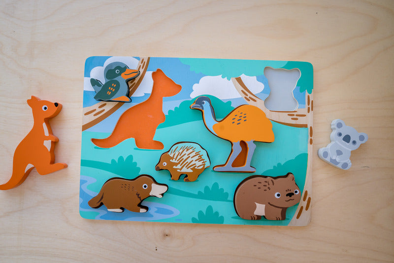 Wooden Puzzle - Australian Animals