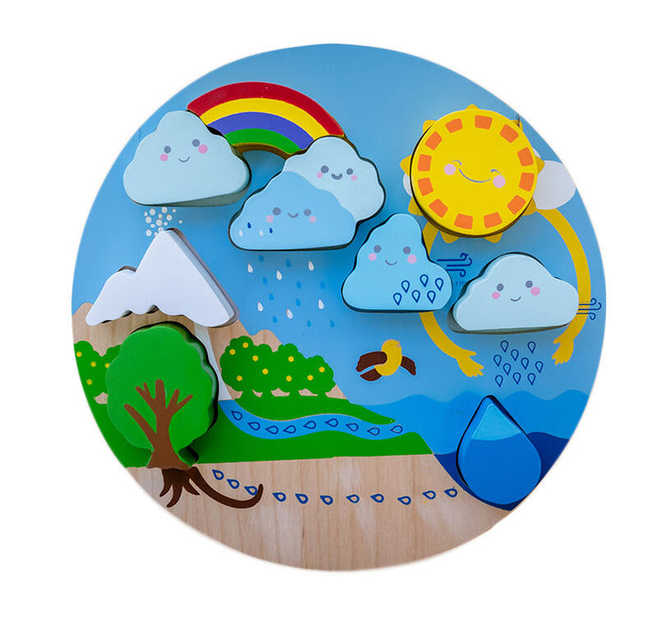 Wooden Puzzle - Water Cycle