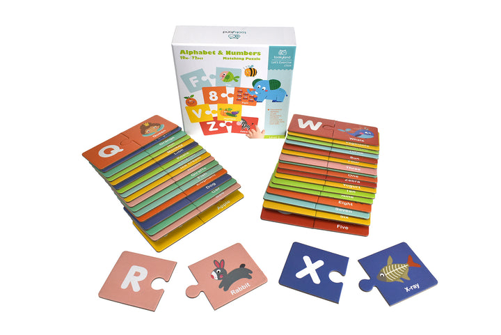 Alphabet & Numbers Matching Puzzle