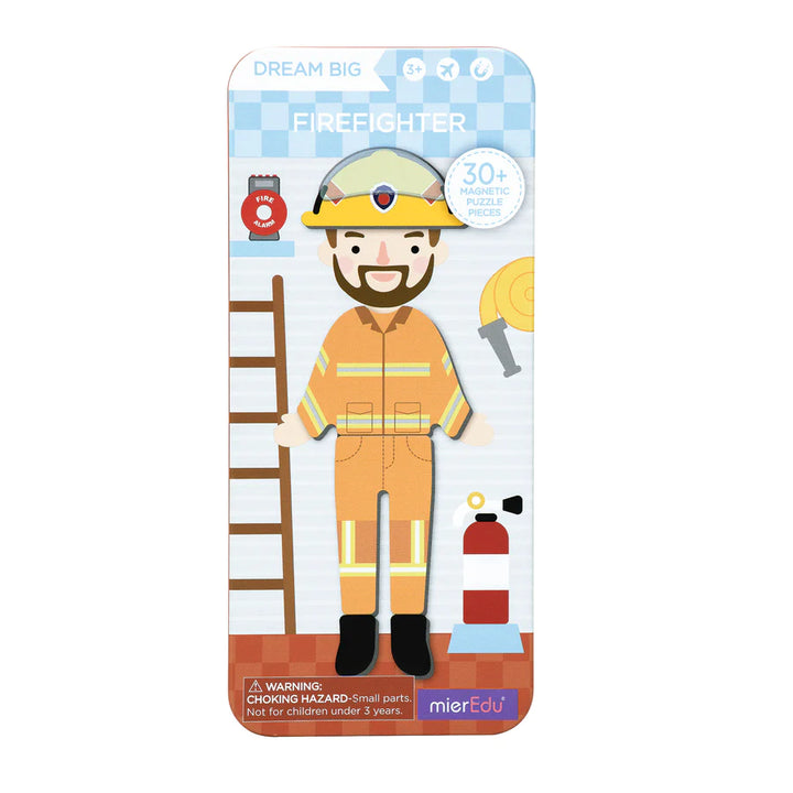 Magnetic Puzzle Tin - Firefighter