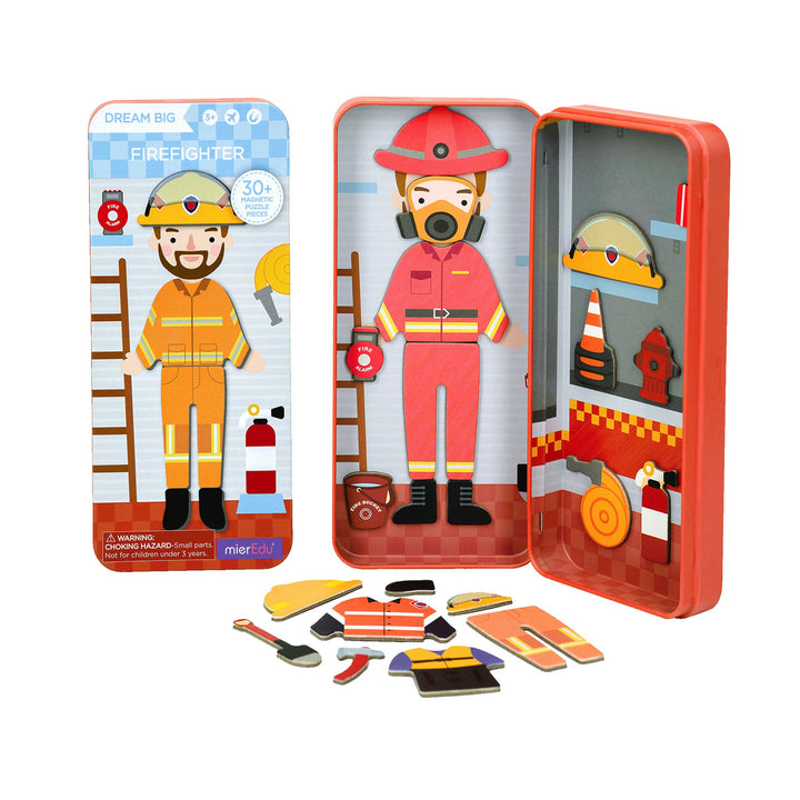 Magnetic Puzzle Tin - Firefighter